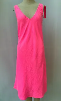 Lilly Pulitzer Dress Size M Florin Sleeveless Linen Dress Pink Isle • $69.99