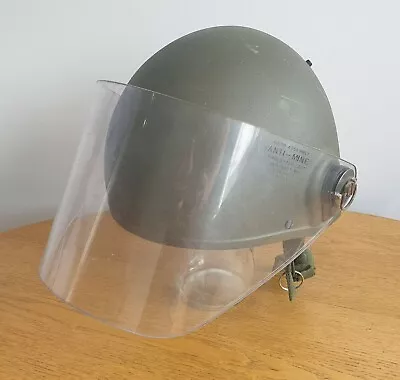 £34.25 • Buy New British Army Military Hel Met Anti Mine Ballistic Visor & Fitment Clips