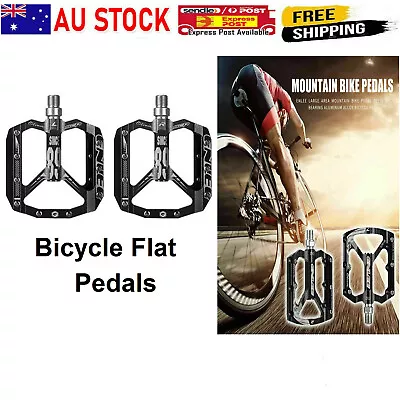 1 Pair Bicycle Pedals MTB Mountain Road Bike Cycling Flat Pedals Aluminum Alloy • $47.99