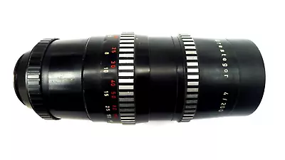 Meyer Optik Gorlitz Orestegor Zebra Stripe F4 200mm M42 Mount Camera Lens & Caps • £109.99