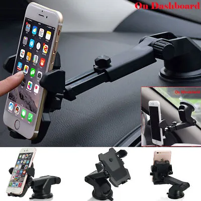 For Mobile Cell Phone GPS IPhone Samsung 360° Mount Holder Car Windshield Stand • $7.88