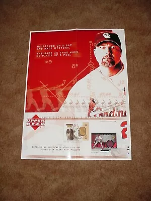 Mark McGwire 2002 Upper Deck Series 2 Baseball Cards Retail Promo Poster • $10