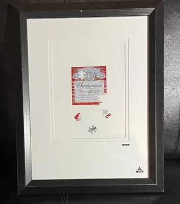Budweiser Can Art Martin Allen Puzzle Black Frame 14”x18” Official Product • £21.09