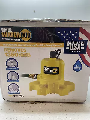 WAYNE 57731-WYN1  1/6 HP Thermoplastic Non-Submersible Utility Pump WaterBUG • $46.99