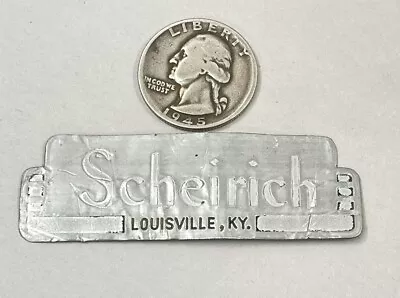 Original Scheirich Kitchen Cabinet NAMEPLATE Hoosier Cupboard Name Tag Label • $25