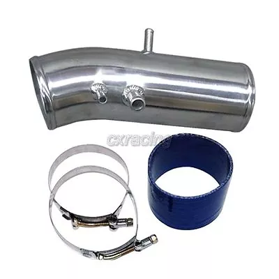 CXR ALUM 4  Inlet Cold Air Intake Pipe For Supra Mk3 Mk4 MK III IV Turbo Blue • $65