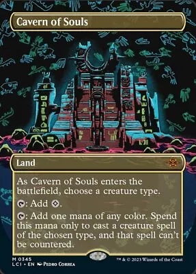 1x NM-Mint English Regular Cavern Of Souls (0345) - Borderless Lost Caverns Of  • $44.56