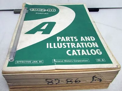 $117.78 • Buy 1982-1986 Pontiac 6000 Parts Book And Illustration Catalog