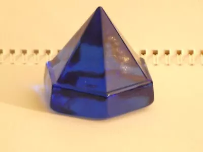 SHIP's  DECK  PRISM   Small Dark Blue Prism  3 X 3 • $57.50