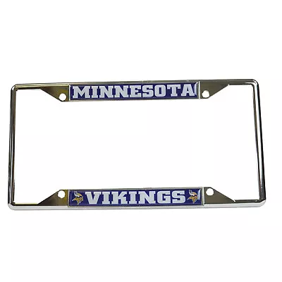 New NFL Minnesota Vikings Car Truck Premium Chrome Metal License Plate Frame • $19