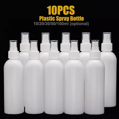 £7.98 • Buy 10PCS 10/30/50/100ML Plastic Perfume Atomizer Empty Spray Bottle Travel White