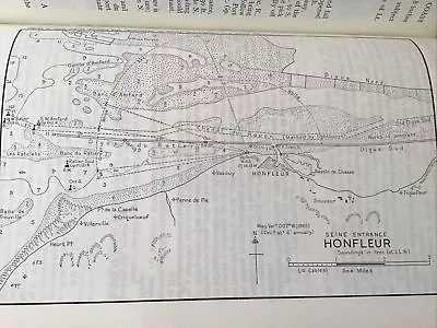 VINTAGE SEA CHART / NAUTICAL MAP 1961 - Honfleur • £3.25