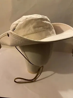 Vintage Original Panama Jack Hat Canvas Bucket Safari Cap Snap Brim Made In USA • $19