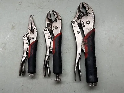 BLUE POINT Irwin Vise Grip Locking Pliers Set Of 3 Grip Welding Tool Lot Clamp • $32