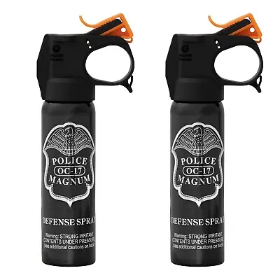 2 POLICE MAGNUM Pepper Spray 4oz FireMaster Fogger Home Defense Protection OC • $27.99