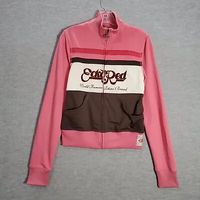 Ecko Red Junior Jacket Large Pink Pockets Full Zip Long Sleeve Mock Neck READ • $15.20