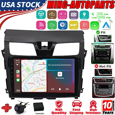 10.1 Inch Android 12 Car Radio GPS Navi DAB FM For Nissan Teana Altima 2013-2015 • $138.98