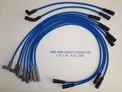 CHEVY CORVETTE 1992-1996 5.7L 350 LT1 LT4 BLUE PERFORMANCE Spark Plug Wires USA • $59.77