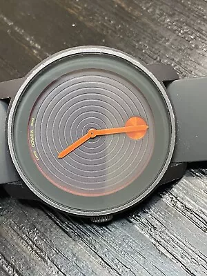 Movado Bold Gray Orange 01.1.22.6029 Concentric Dial - • $55