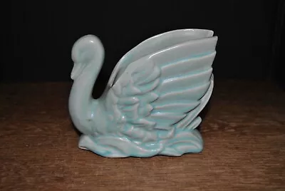 Mccoy Aqua Swan Planter • $35