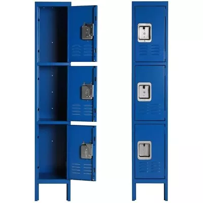 School Office Gym Storage Metal Cabinet Locker Steel Door Hotel Home Employee • $132.31