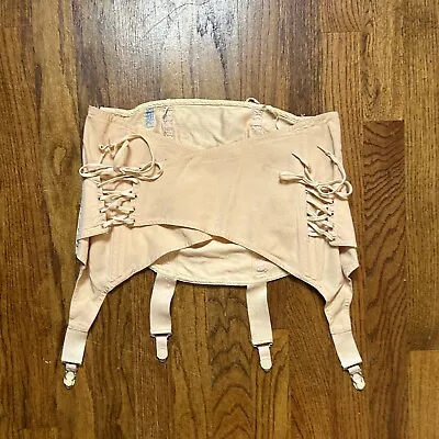 Vintage 50s Baby Pink Modart Maternity Girdle Corset • $19.99