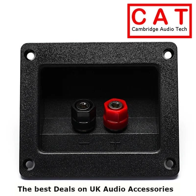 £4.95 • Buy PC5-76 Speaker Box Binding Post Terminal Plate Square Nickel Plated Connections