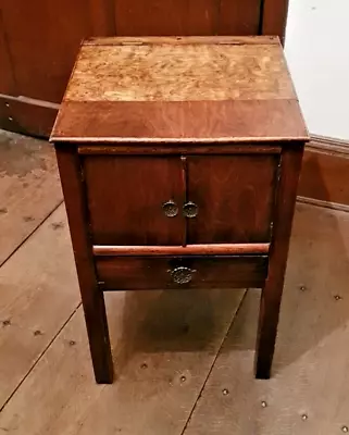 Antique Sewing Box  - Bedside Cabinet 23.5 X 15 X 15 Inches DELIVERY POSSIBLE • £64.95