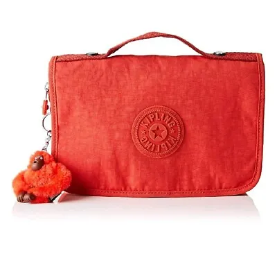 £29.99 • Buy Kipling Large Toiletry Bag With Hook Nabba Active Red Cosmetic Travel Bag Rrp£54