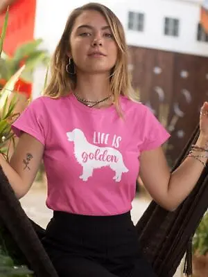 $18.99 • Buy Life Is Golden Tee Women's -GoatDeals Designs