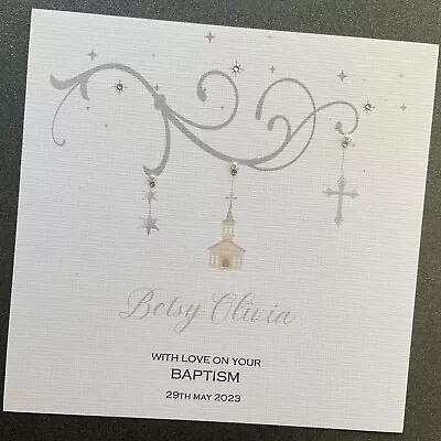 PERSONALISED Christening Baptism Naming Day Card Boy Girl • £3.75