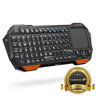 Fosmon 30ft Range Mini Wireless Bluetooth Keyboard W/ Touch Pad For Android TV • $26.98