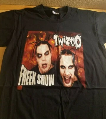 $35 • Buy RARE Twiztid FREEK SHOW OG Shirt Icp Insane Clown Posse Psychopathic Records Mne