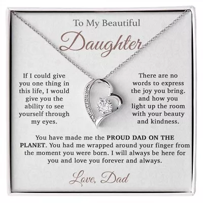 To My Daughter Necklace Daughter Father Necklace Daughter Gift From Dad • $34.99