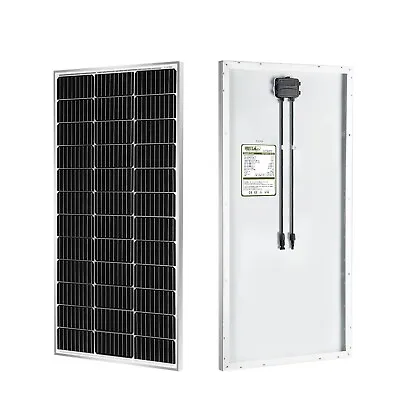 Open Box-HQST 100 Watt 12 Volt 9BB Cell Monocrystalline Solar Panel • $64.99