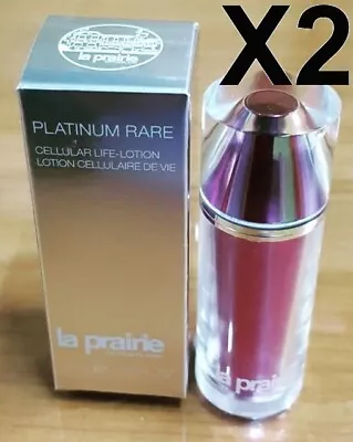 2x10 Ml. La Prairie Platinum Rare Cellular Life-Lotion + Tracking • $120