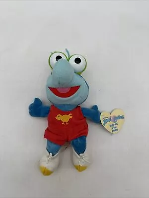 GONZO Vintage MUPPETS Babies 9  Jim Henson Animal Stuffed Plush Rare Blue • $9.95