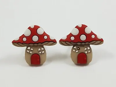 Toadstool Fairy House Cufflinks Wedding Groomsmen Elf Elves Garden Gardening Gar • $32.08