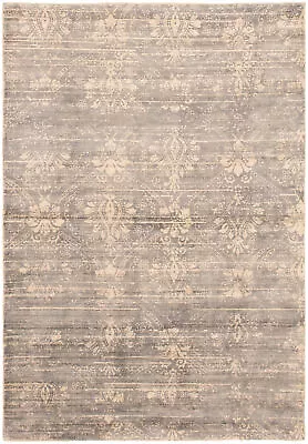 Traditional Hand-knotted Oriental Carpet 5'0  X 7'4  Viscose Area Rug • $367.40