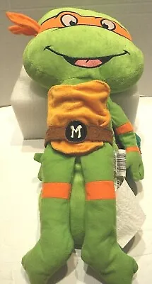 Teenage Mutant Ninja Turtles Plush Pillow 20  Michelangelo Seat Belt Nickelodeon • $19.95