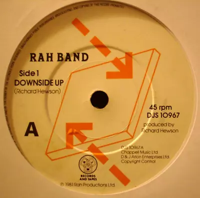 Rah Band Downside Up / Dream On 7  Vinyl 1981 VG+ Condition Free Post • £2.99