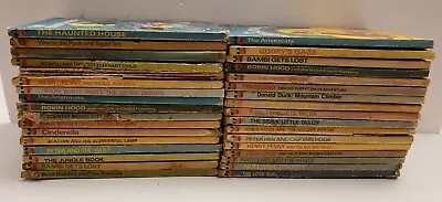 Walt Disney Wonderful World Of Reading Lot 34 Vintage Childrens Hardcover Books • $32.99