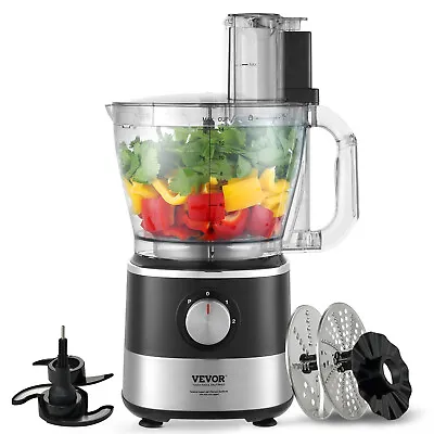 VEVOR 14-Cup 600W Food Processor Vegetable Chopper For Mixing Slicing Kneading • $57.99