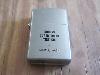 ROGERS Super Tread TIRE Company CIGARETTE LIGHTER Yakima WA Old Rare Vintage Car • $19.99