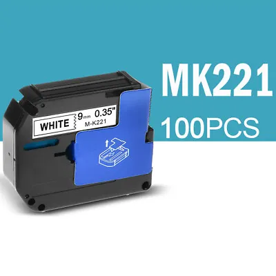 Compatible For Brother P-Touch Label Maker M-K MK 221Tape Cartridges 3/8  100PCS • $249.77