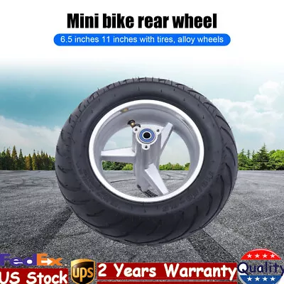 Mini Pocket Bike Wheel 110/50-6.5 Rear Wheel Tire Rim W/Alloy Rim Hub Inner Tube • $42.75