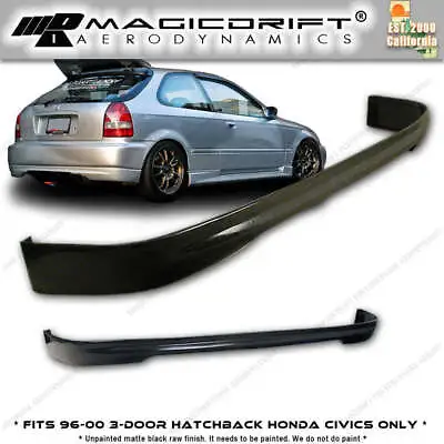 For 96-00 Honda Civic EK Hatch Hatchback Flexible Type R JDM REAR BUMPER Lip • $56.99