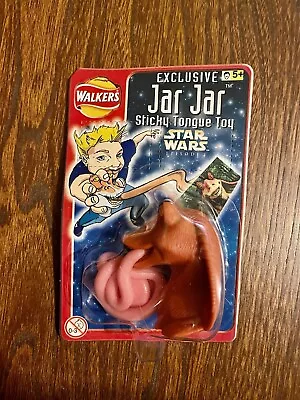 Vintage Walkers Star Wars Jar Jar Sticky Tongue Toy  X 10 - New In Pack • £18