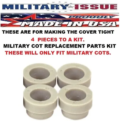 4 NEW Military Issue Military Cot Replacement Part Spacing Plug For Cot End Bar • $3.98