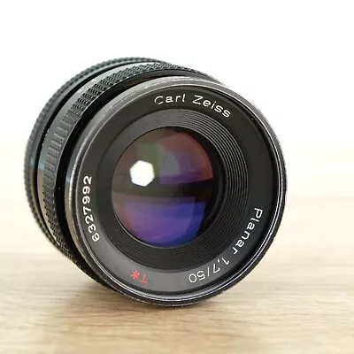 Carl Zeiss Planar 50mm F/1.7 T* Prime Manual SLR Lens - C/Y Mount • £129.99